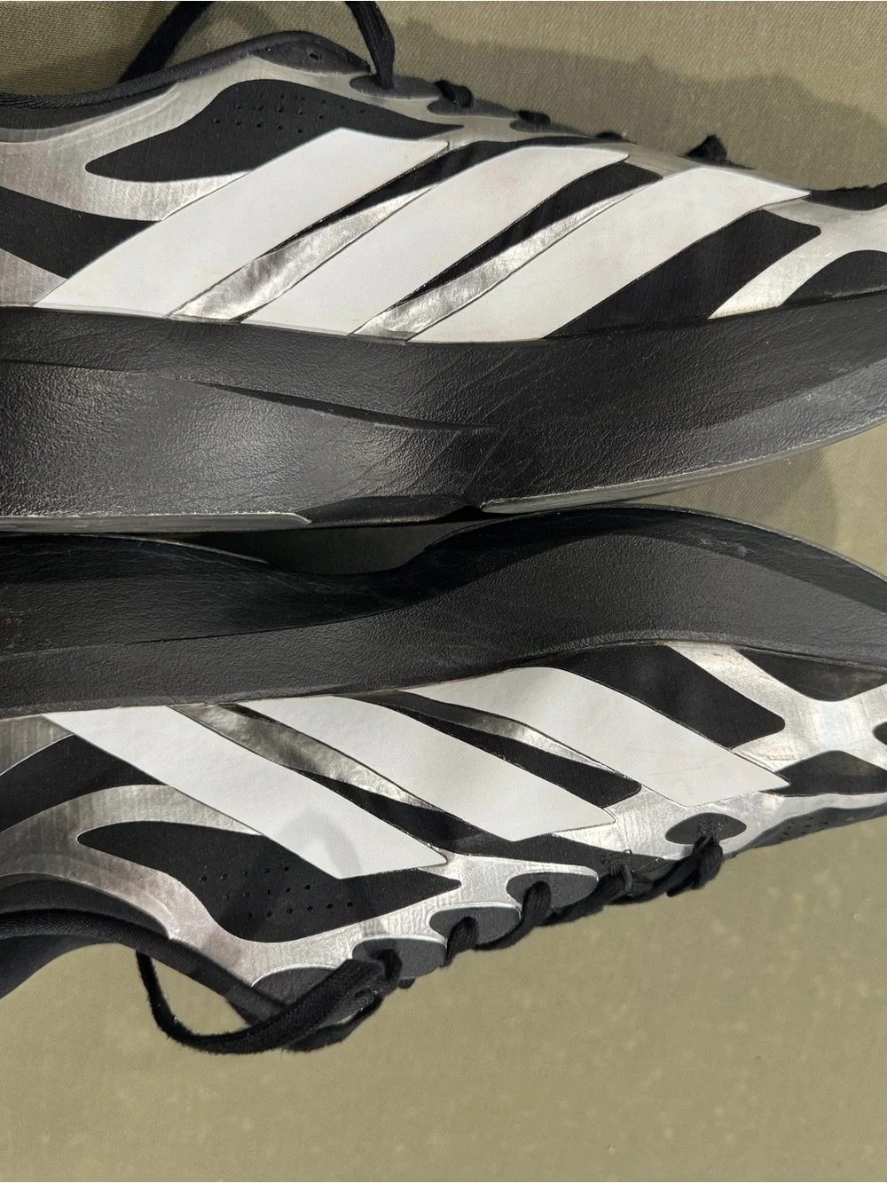 Adidas Adizero Evo SL Men's Black and White Performance Sneakers